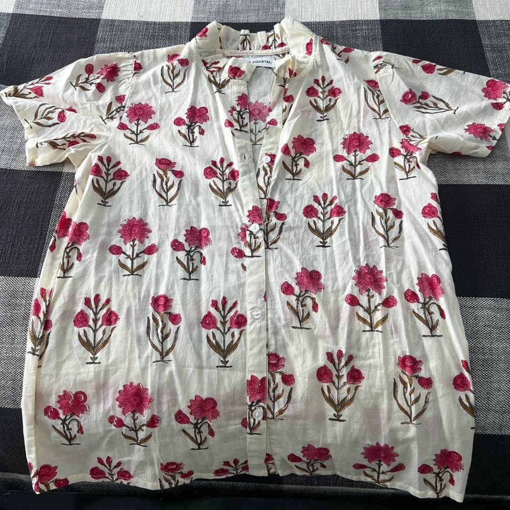 Le Bazar Coastal Blouse Size Small